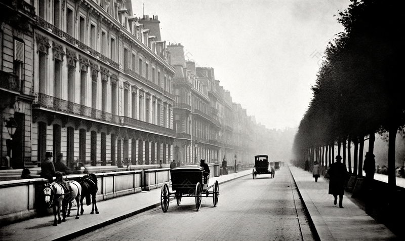 巴黎Rivoli大道法国第19世纪的巴黎,高清,摄影图,摄影图片,图片大全,摄影图免费下载